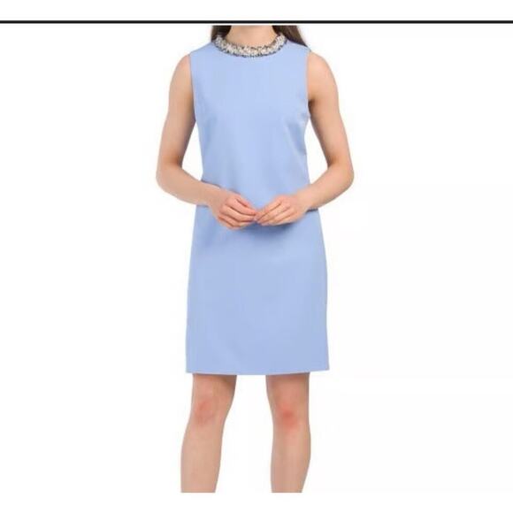 Sail To Sable Shift Dress Women’s XL Crepe Knee Length Sleeveless $198 New NWT - Picture 2 of 16